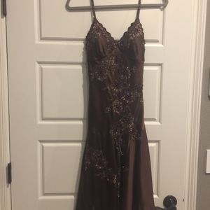 Spaghetti Strap Evening Dress